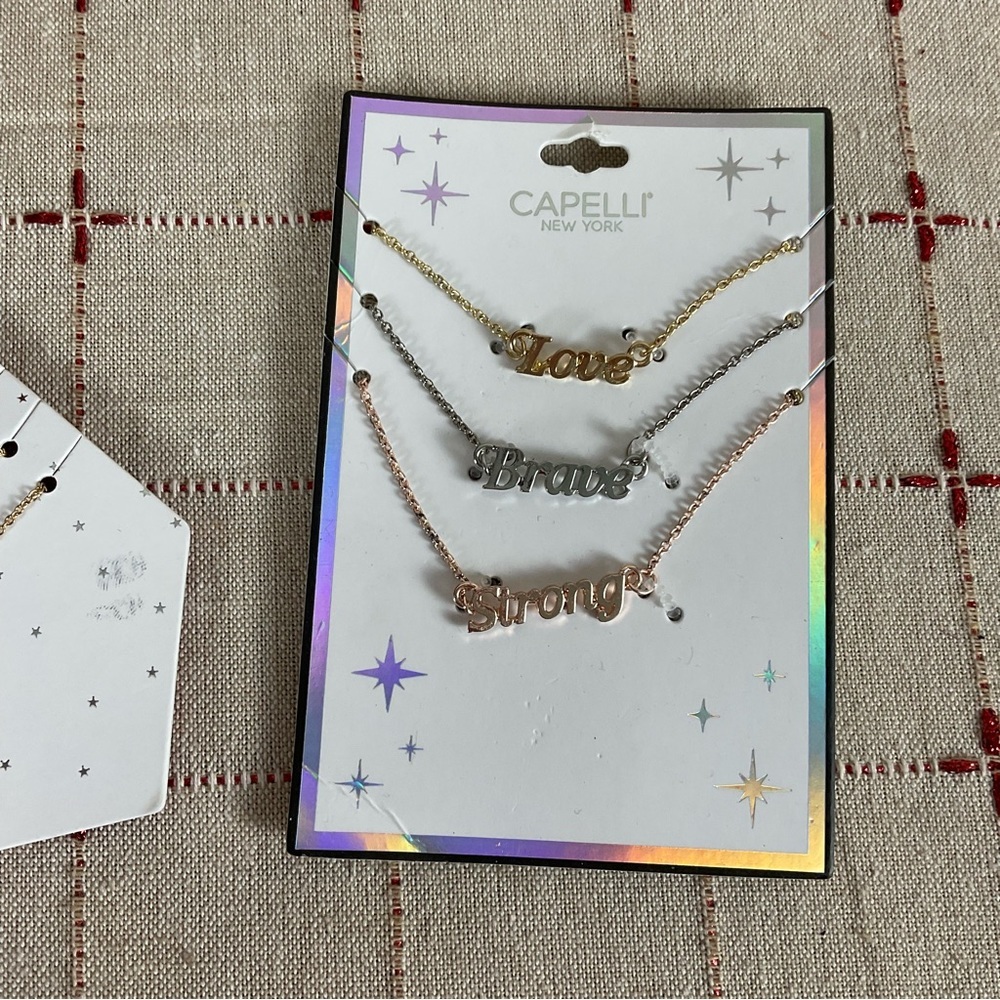 Nordstrom Capelli New York Necklace Sets 6 Total Necklaces Stacked or Separate - Picture 4 of 4